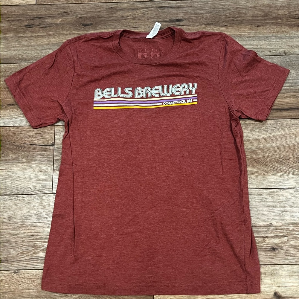 Bells Brewery Unisex Rust Coloreded T-Shirt Size Large